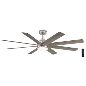 Home Decorators Collection YG908A - BN Celene 62 in. Integrated LED Indoor/Outdoor Brushed Nickel Ceiling Fan with Light and Remote Control with CCT