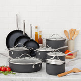 15PCHA 15-Piece Hard Anodized Aluminum Cookware Set