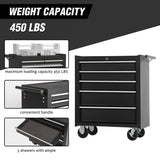 5-Drawer Rolling Tool Chest Tool Storage Cabinet with Wheels Tool Organizer Box