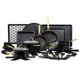 Thyme & Table 32-Piece Cookware & Bakeware Non - Stick Set, Black