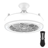 Home Decorators Collection SFL-550L4 Windara 22 in. LED Indoor/Covered Outdoor White Ceiling Fan with Light Kit and Remote Control