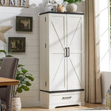 72 - Inch Tall Farmhouse Kitchen Pantry Cabinet - Stylish Storage Cupboard