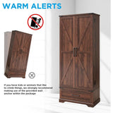 72 - Inch Tall Farmhouse Kitchen Pantry Cabinet - Stylish Storage Cupboard