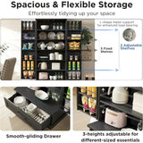 72 - Inch Tall Farmhouse Kitchen Pantry Cabinet - Stylish Storage Cupboard