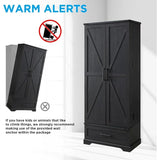 72 - Inch Tall Farmhouse Kitchen Pantry Cabinet - Stylish Storage Cupboard