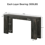 70.9 - Inch Console Sofa Table for Living Room, Entryway, and Hallway