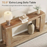 70.9 - Inch Console Sofa Table for Living Room, Entryway, and Hallway