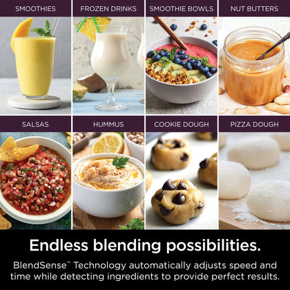 Ninja Detect Kitchen System Power Blender + Processor with Blend Sense Technology, Silver, TB400