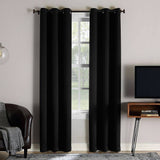 Sun Zero Extreme 2-Pack Norway Theater Grade 100% Blackout Window Curtain 40X84