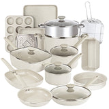 Granitestone Desert Collection 20-Piece Cookware & Bakeware Set in Beige