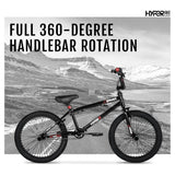 20" Hyper Bicycles Boy'S Spinner BMX Bike for Kids, Black, Age Group 8 to 13, Child, Tween