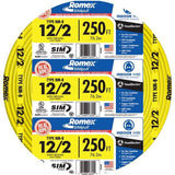 Southwire 25' 12 - 2 NM W/G Indoor Wire - Yellow - Building Wire 28828255