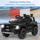 12V Licensed Ford Ranger Kids Ride on Car, Battery Powered Electric Vehicle Toy Car w/ Remote Control, Storage Basket, Music