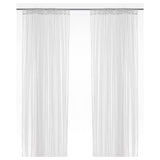 Ikea Lill Curtains Sheer Net White 2 Panels 110" x 98" Canopy Room Divider Voile