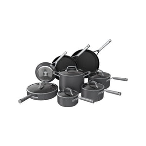 Ninja Foodi C39600 NeverStick Cookware Set 13 Piece Pots and Pans Non Stick Coating Kitchen Set Dishwasher & Oven Safe with Tempered Glass Lids