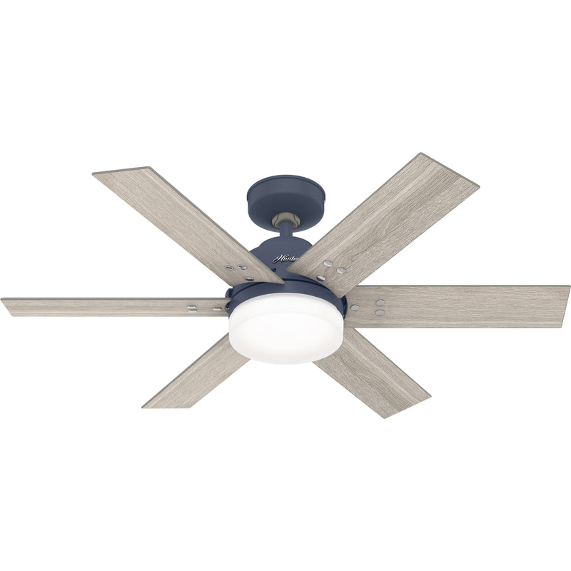Hunter Pacer Ceiling Fan with LED Light - Indigo Blue - 44 in