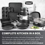 20-Piece Aluminum Ultra - Durable Non - Stick Diamond Infused Cookware and Bakeware Set
