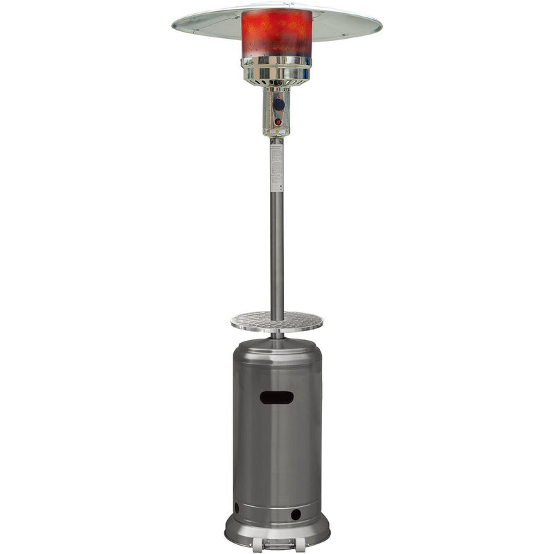 Hanover 7' Tall 41,000 BTU Stainless Steel Umbrella Propane Patio Heater