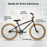 JOYSTAR Brockway Freestyle Kids BMX Bikes 20" Kids Bicycles for 6 - 11 Years Old Boys Girls, Multiple Colors