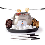Sharper Image Electric Tabletop S'mores Maker Kit, 6 Skewers & Serving Tray, Easy Clean, Small Kitchen Appliance, Flameless Marshmallow Roaster