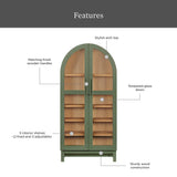 Better Homes & Gardens Juliet Arch Accent Cabinet, Black Finish