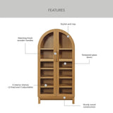Better Homes & Gardens Juliet Arch Accent Cabinet, Black Finish