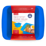 Rapid Ramen Cooker Microwavable Cookware for Instant Ramen BPA Free and Dishwasher Safe Perfect for Dorm, Small Kitchen or Office Blue, Deluxe