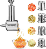 Stainless Steel Slicer Shredder Attachment for KitchenAid Mixer, Cheese Grater, Food Slicer for KitchenAid Mixer, Accessories for KitchenAid