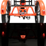 ABORON 3.0 Fat Tire Electric Trike for Senior Foldable E - Bike, 500W Motorized Tricycle Adult 20" Folding 3 Wheel Electric Commute Bike Trike W/48V