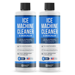 2-Pack Ice Machine Cleaner and Descaler 16 fl oz, Nickel Safe Descaler | Ice Maker Cleaner Compatible with All Major Brands (Scotsman, KitchenAid