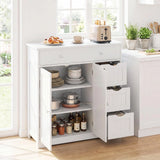 Tangkula Bathroom Floor Cabinet with 4 Drawers for Living Room