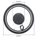 Ktaxon 48V 1000W Electric Bicycle Motor Kit, 26" Front Wheel E - Bike Conversion Kit W/ LCD Display (without Battery)