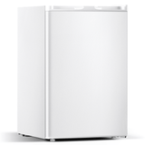 KNDKO 3.2cu.ft Upright Freezer, Compact Freezer with Removable Shelves, Adjustable Thermostat for Home/Kitchen/Office, SILVER