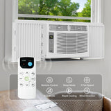 Window Air Conditioner 6000 BTU Cool to 250 Sq Ft Intelligent, LED, Remote Control, Easy to Clean Filter Screen, Can Be Used As a Dehumidifier/Fan