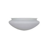 Hugger 52 in. White Ceiling Fan Opal Frosted Replacement Glass