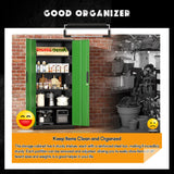 SOLAURA 71" Metal Garage Storage Cabinet with Locking Doors and Adjustable Shelves for Home, Office(Black)