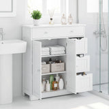 Tangkula Bathroom Floor Cabinet with 4 Drawers for Living Room