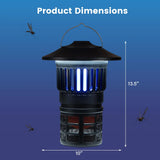 Tangkula Bug Zapper Outdoor Mosquito Killer Fly Traps with 3 Adjustable Lighting Modes
