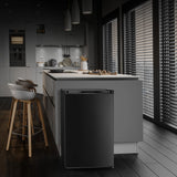 KNDKO 3.2cu.ft Upright Freezer, Compact Freezer with Removable Shelves, Adjustable Thermostat for Home/Kitchen/Office, SILVER