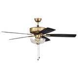 Craftmade 52" Pro Plus 101 Indoor Ceiling Fan Satin Brass