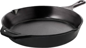 Utopia Kitchen - Saute Fry Pan - Chefs Pan, Pre - Seasoned Cast Iron Skillet - Nonstick Frying Pan 10.25 inch - Safe Grill Cookware for Indoor &