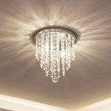 Lifeholder Mini Chandelier Crystal Lighting 2 Lights Flush Mount Ceiling Light