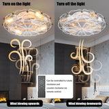 Industrial Cage Ceiling Fan - Low - Profile 7 - Blade Fan with Remote & Light - Modern Rustic Cooling for Small Spaces