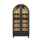Better Homes & Gardens Juliet Arch Accent Cabinet, Black Finish