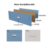 6 Drawer Dresser, Light Blue Elegant Chest of Drawers, Large Cabinet with Storage, Rustic Wood Chest of Drawers for Bedroom, Living Room, Hallway