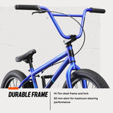 Mongoose Legion L20 Freestyle BMX Bike, 20 - in Wheel, Ages 8 and up, Blue