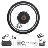 Ktaxon 48V 1000W Electric Bicycle Motor Kit, 26" Front Wheel E - Bike Conversion Kit W/ LCD Display (without Battery)