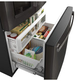 Appliances PFE28KBLTS 36 Inch French Door Refrigerator Black Stainless Steel