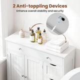 Tangkula Bathroom Floor Cabinet with 4 Drawers for Living Room