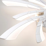 Garwarm Dimmable Ceiling Fan with Light and Remote Control, 27" Small Flush Mounted Ceiling Fan